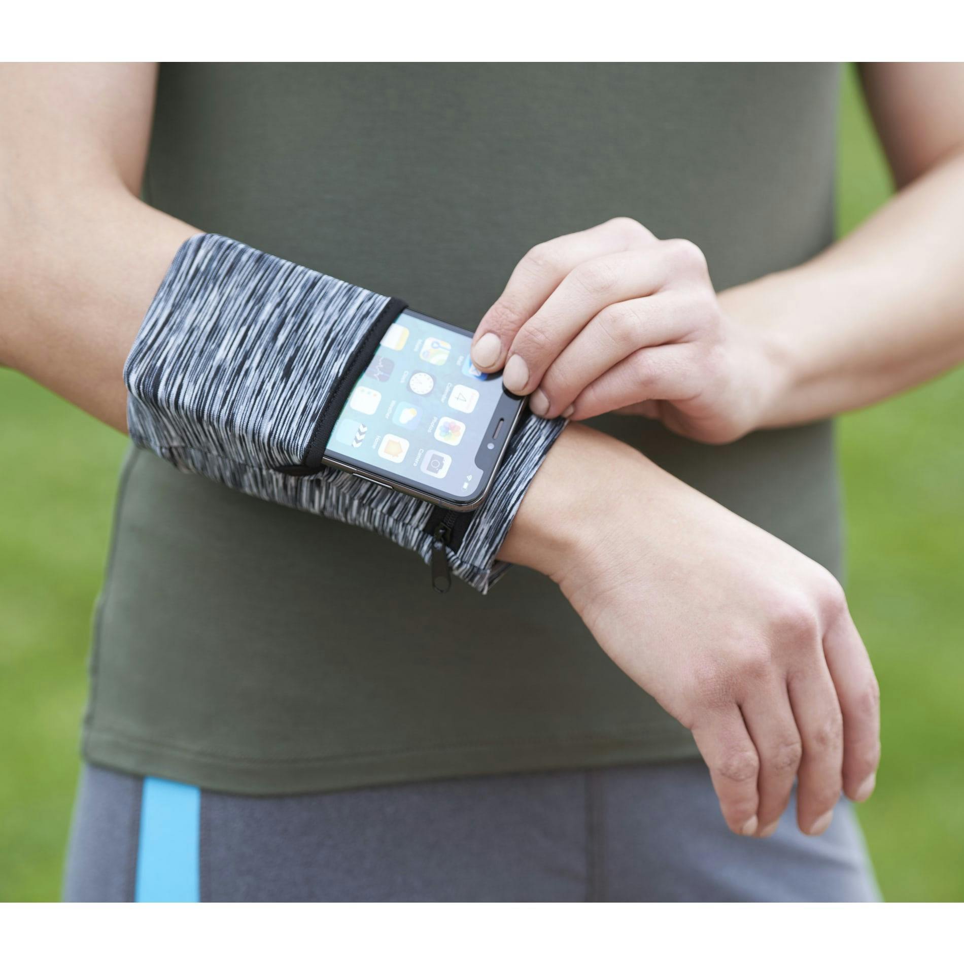 Cooling Heathered Wrist Band with Pocket - additional Image 1
