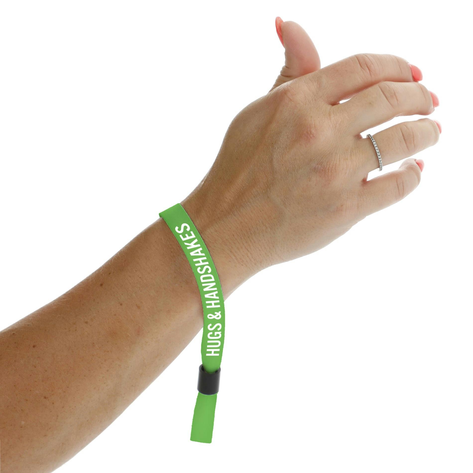 Full Color 1/2" Social Distancing Wristband - additional Image 4