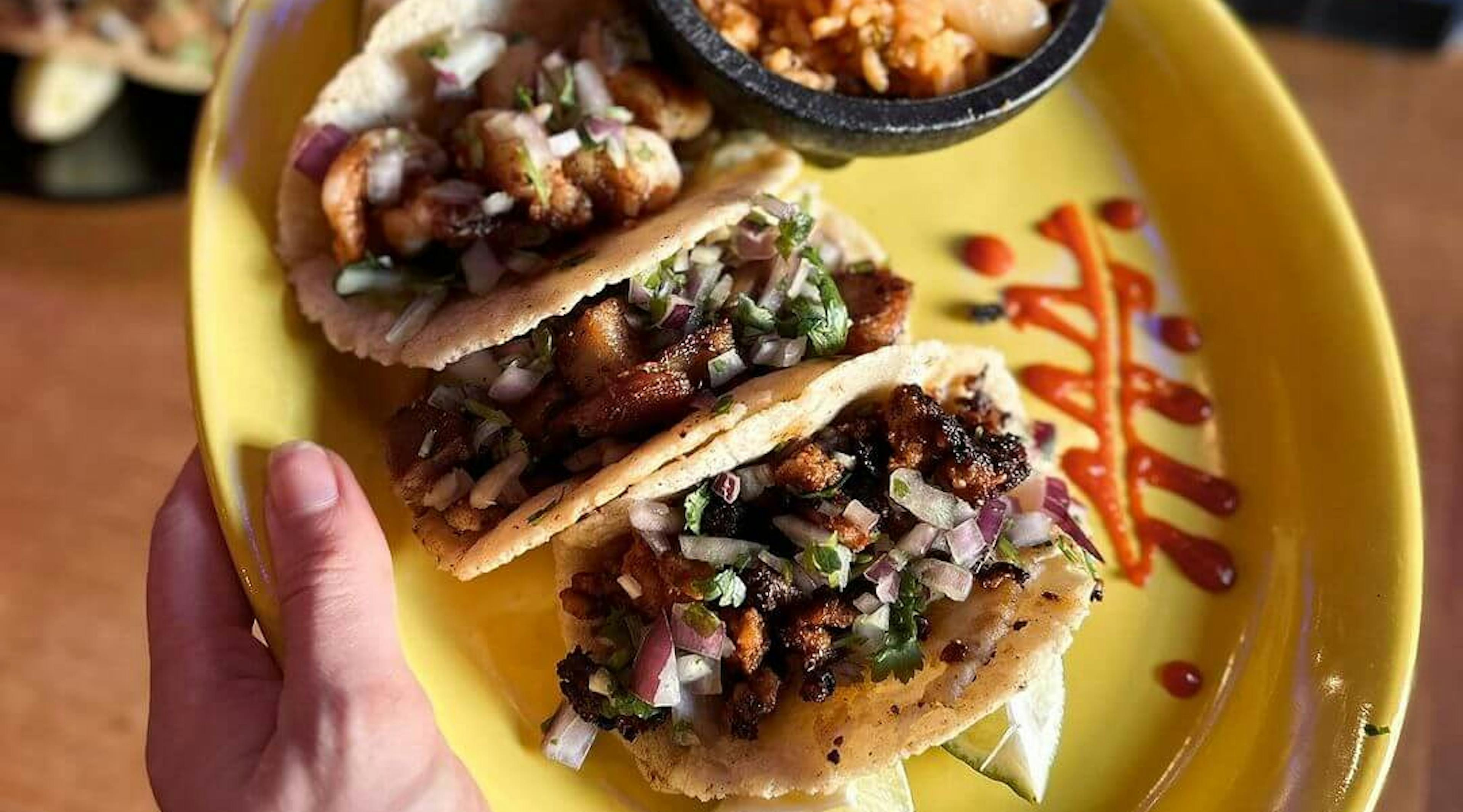 carne asada tacos from tio pablo's in rva