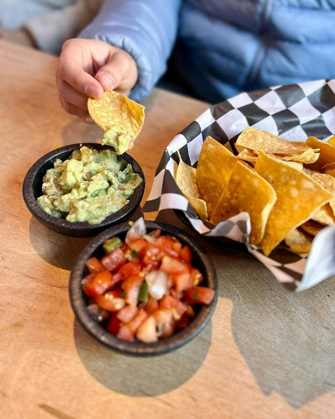 chips and guacamole from tio pablo's in rva