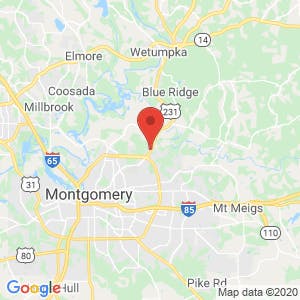 Alabama RV & Storage map