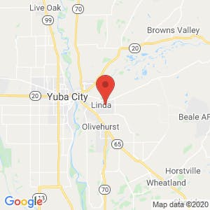 Beale/Yuba College Self Storage map