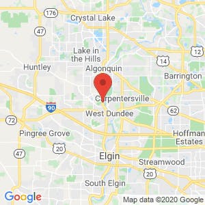 Carpentersville Public Storage map