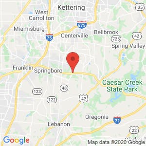 Clearcreek Self Storage map