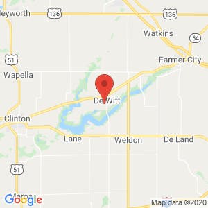 Clinton Lake Storage Co. map