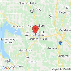 Conneaut Lake Self Storage map