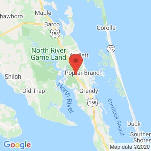 Currituck Self Storage map