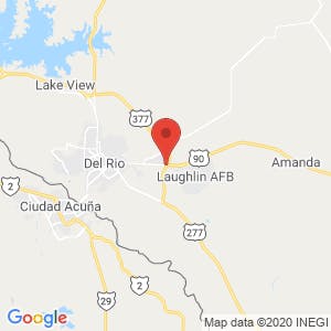 Del Rio Self Storage map