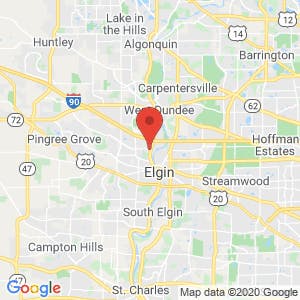 Elgin Public Storage map