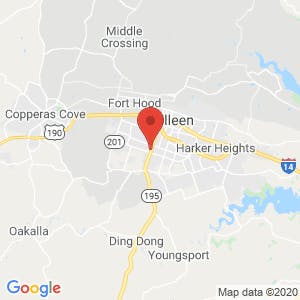 Extra Space Storage – Fort Hood St. map