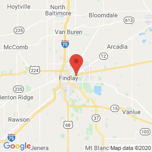 Findlay Self Storage map