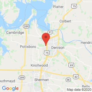 Five Star Storage Denison map