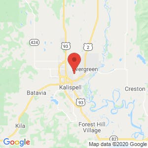 Flathead & EZ Self Storage map
