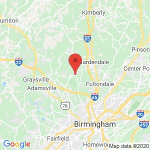 Gardendale’s Fieldstown Road Self Storage map