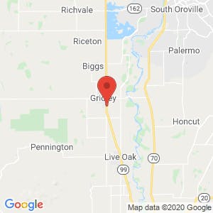 Gridley Self Storage map