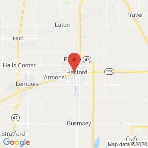 Hanford Mini Storage map
