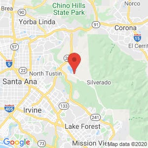 Irvine Lake RV Storage map