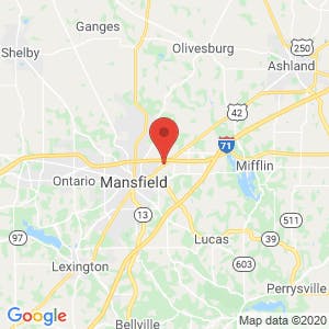 Mansfield Storage Center map