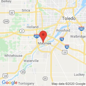 Maumee Self Storage map