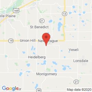 New Prague Mini Storage map