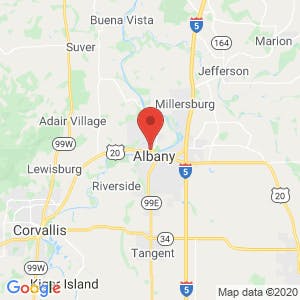 North Albany Self Storage map