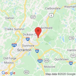 Olyphant Self Storage map
