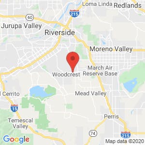 Orangecrest Self Storage map