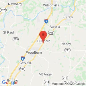 Oregon RV & Storage map