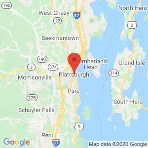Plattsburgh Self Storage map