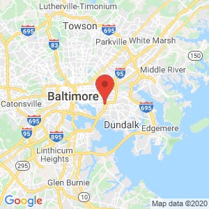 RightAway Storage of Baltimore map