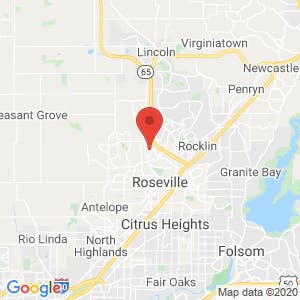 Roseville RV Storage map