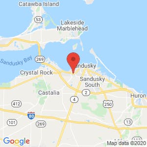Sandusky Self Storage map