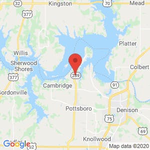 Striper on Texoma Boat & RV Storage map