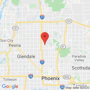 Sun City Self Storage map