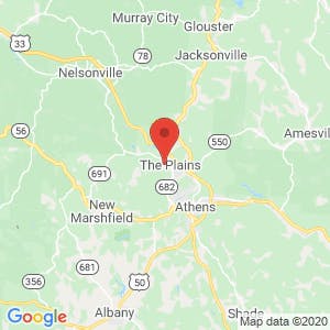 The Plains Self Storage map