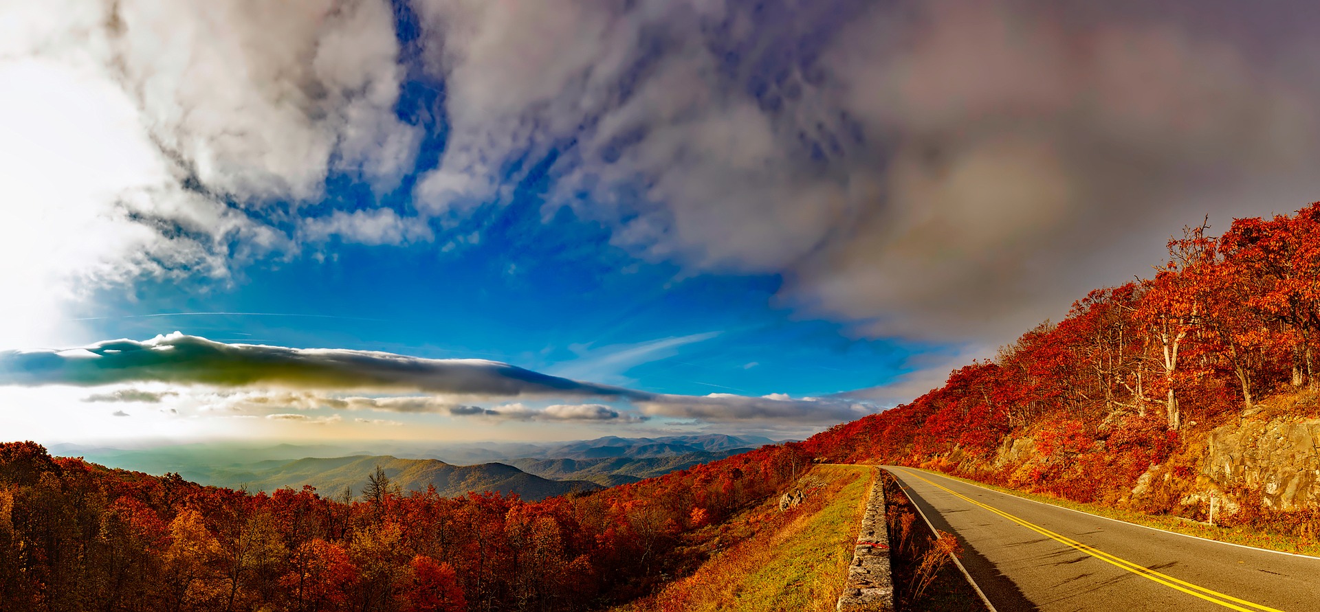 Iconic Blue Ridge Mountain Range