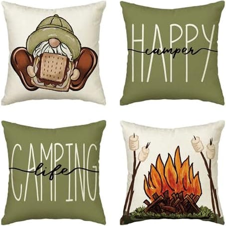Product image for Happy Camper Throw Pillows