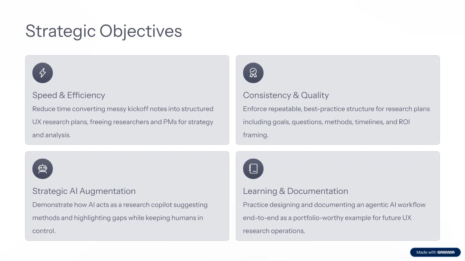 strategic objectives