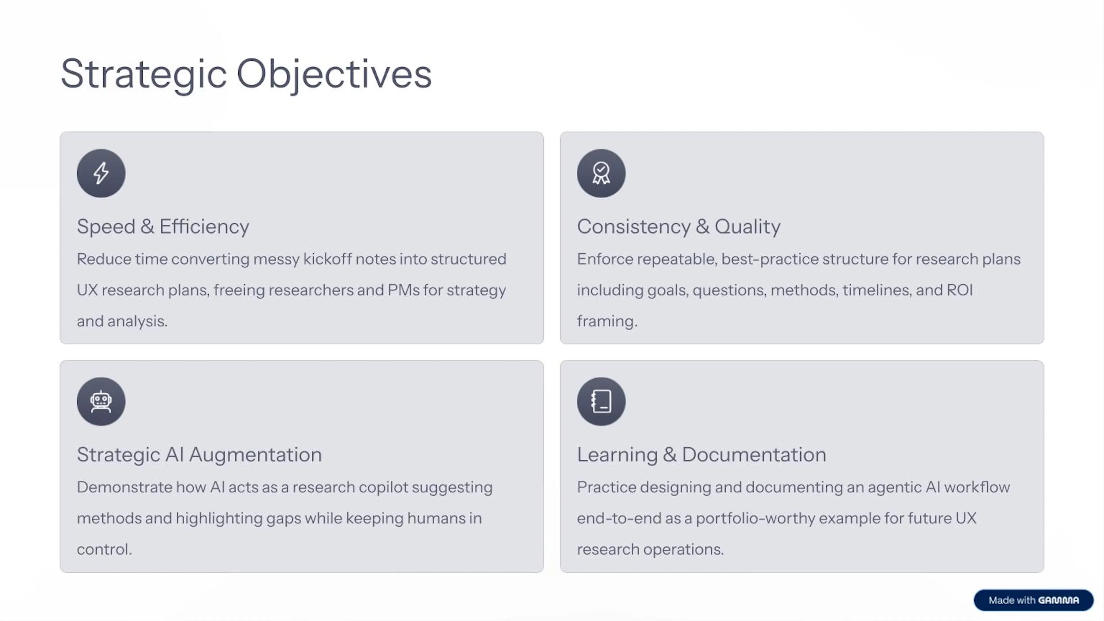 strategic objectives