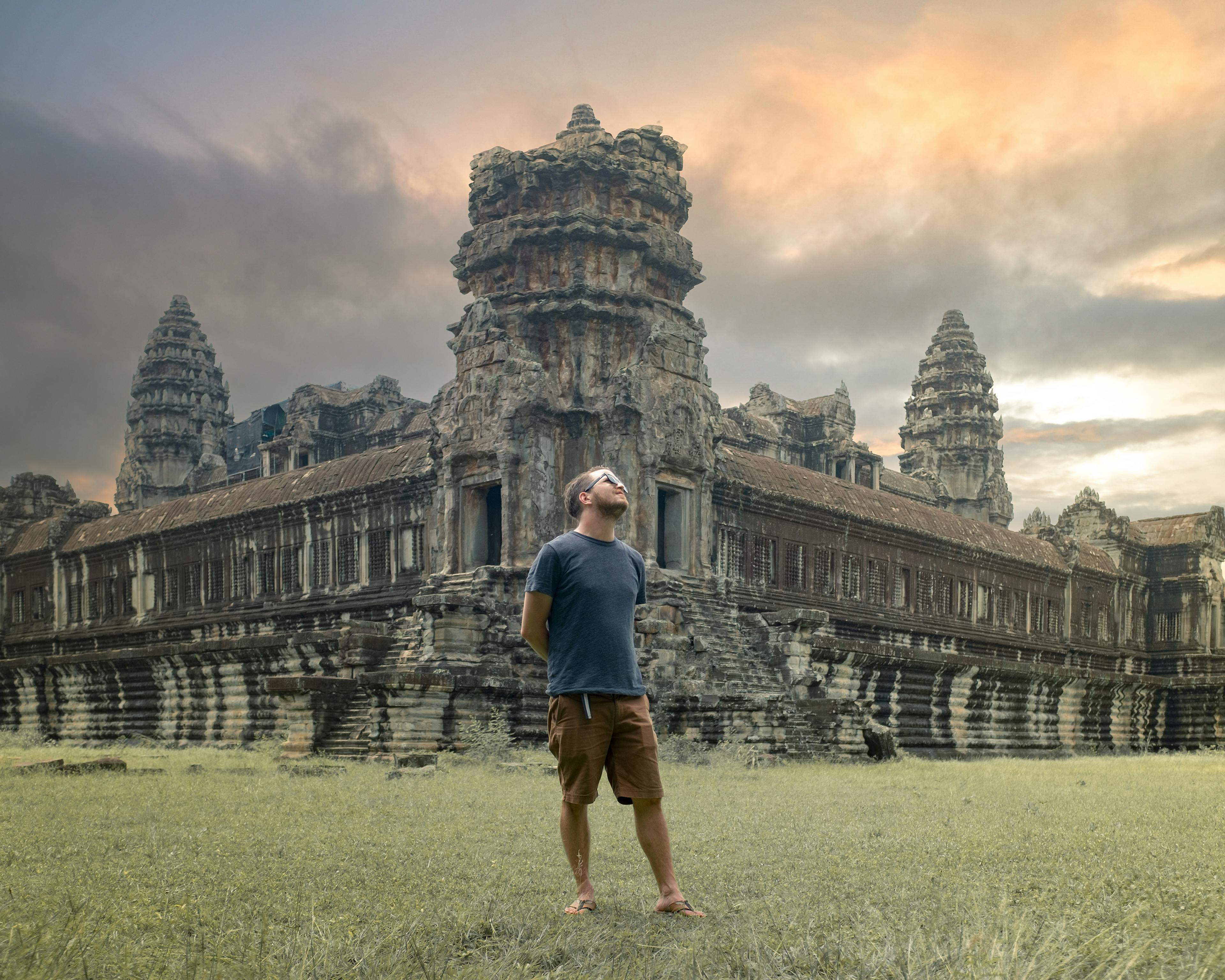 Angkor Wat Temple at Dusk