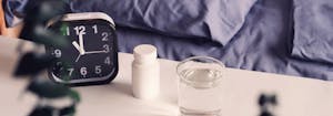 natural sleep aids on bedside table