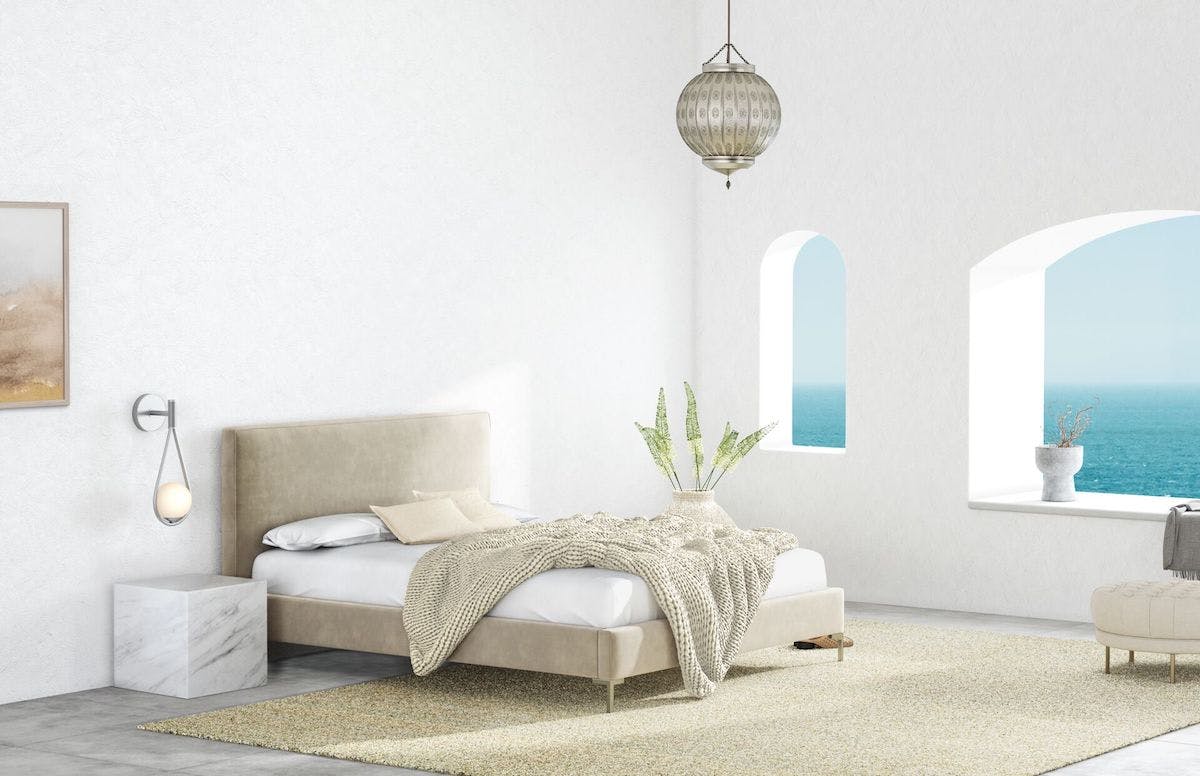 saatva santorini platform bed fram
