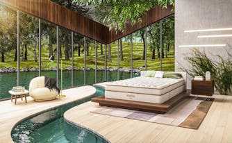 bedroom with natural elements in it, which is one of the top interior design trends of 2022