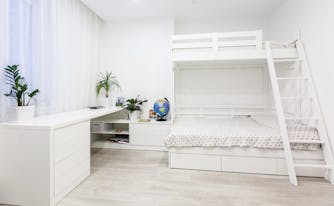bunk bed inside child's bedroom