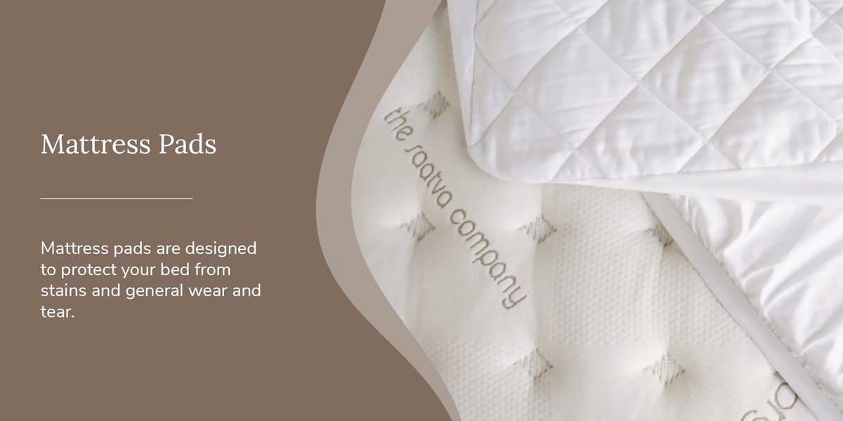 mattress pad image with definition of it