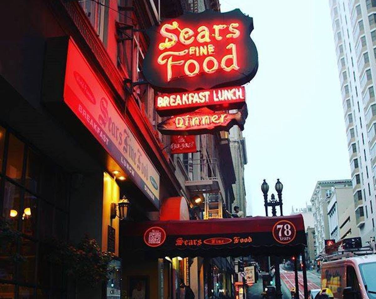 sears fine food in union square, san francisco