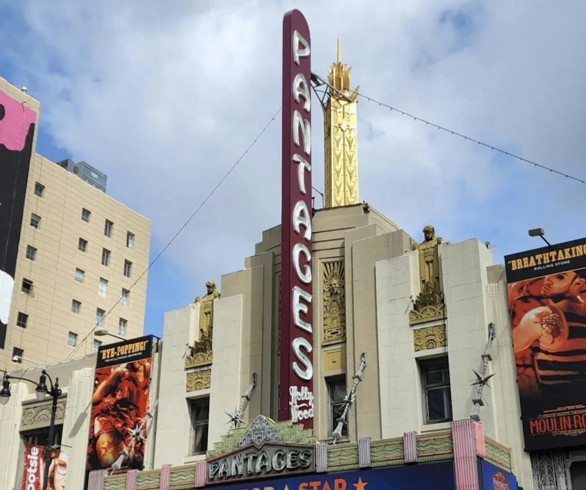 hollywood pantages theater in west hollywood, los angeles