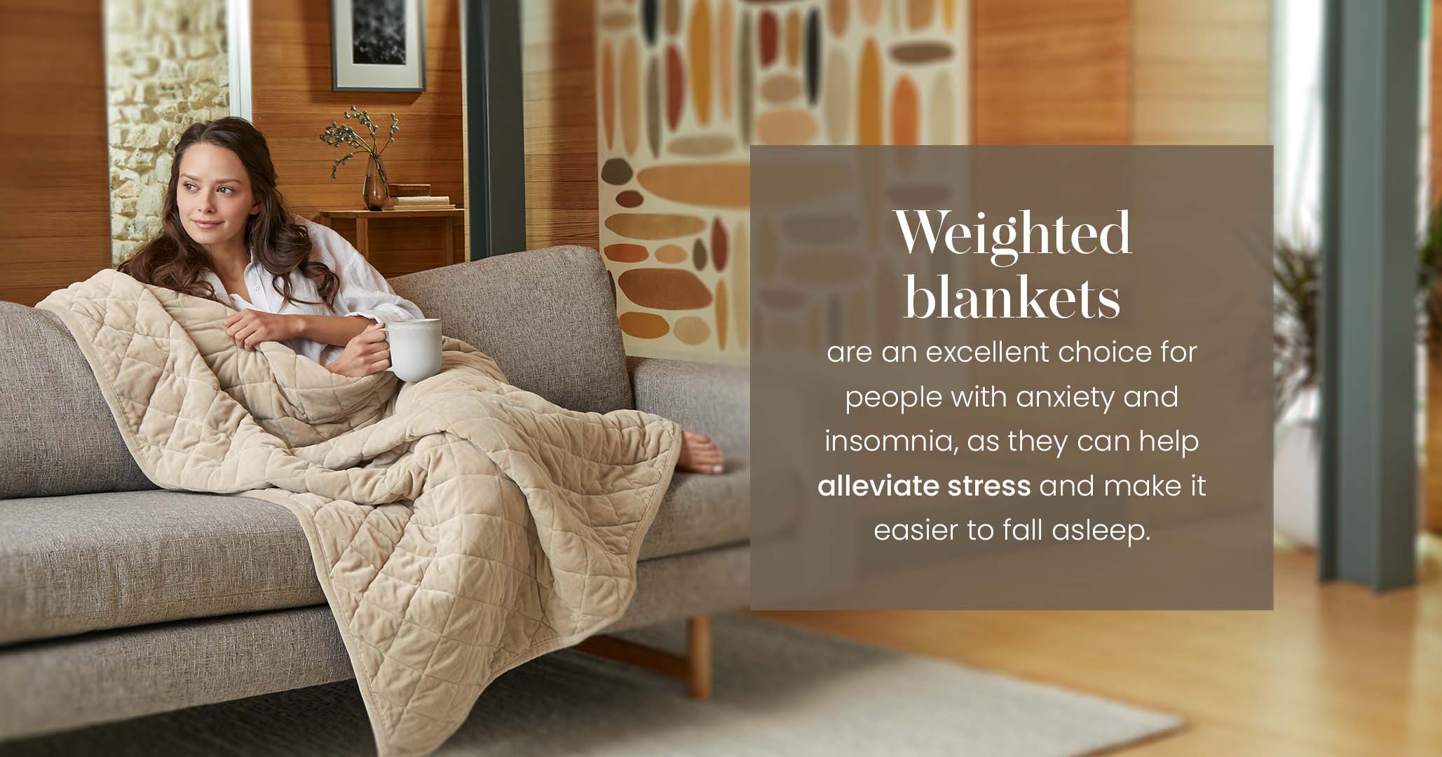 Weighted blanket benefits anxiety hot sale