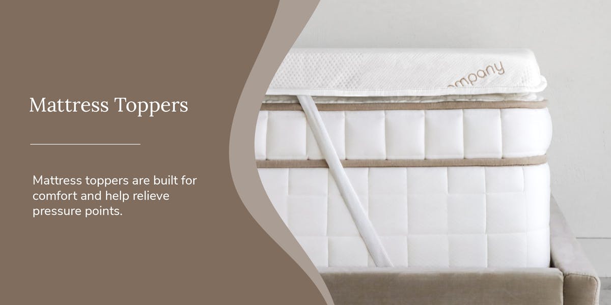 mattress topper image with definition on it
