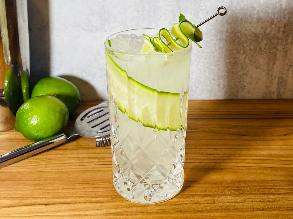 cucumber lemon mocktail